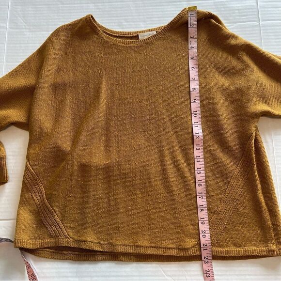 Garnet Hill Two-Piece Sweater Set in Mustard Yellow | Size S - Picture 12 of 16